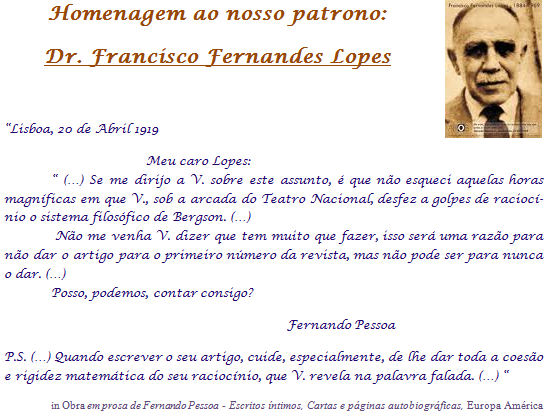 Homenagem ao nosso patrono